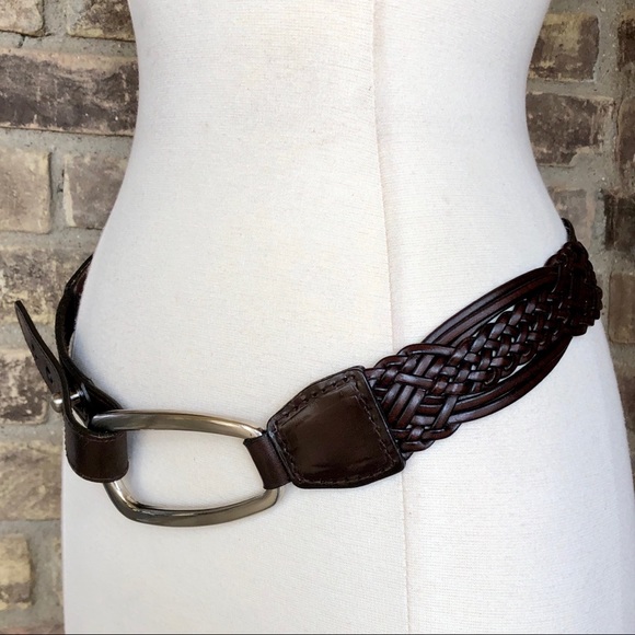 Coldwater Creek Belt S Leather Wide Brown Hip - Picture 2 of 14